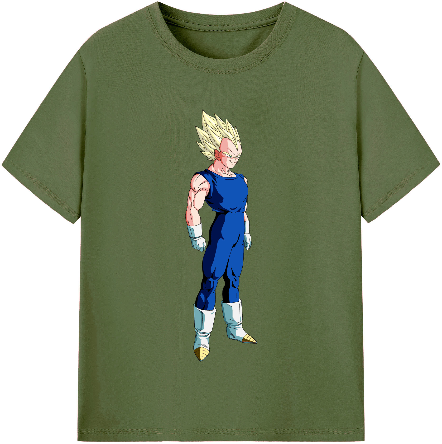 （画像用） ドラゴンボール ベジータ四世（Bejīta Yonsei）DRAGON BALL Vegeta IV 綿100％半袖Tシャツ（フロントプリント）